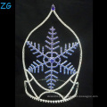 Design de moda Blue Snowflake Tiara Christmas Crown
